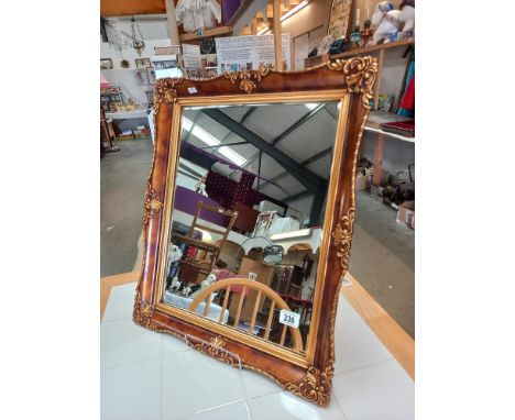 An ormalu gilt framed bevel edge mirror COLLECT ONLY