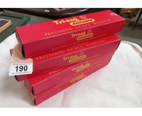 7 boxed Triang railways (see condition report for model numbers)