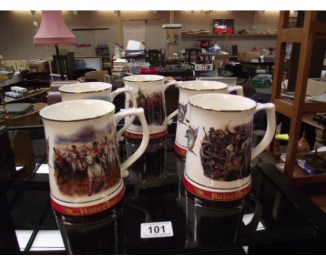 5 Danbury mint army benevolent fund Tankards