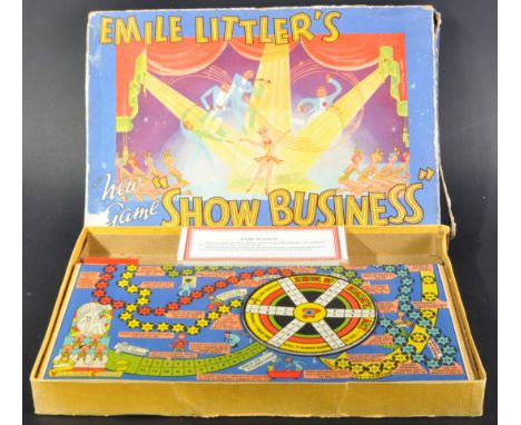 A vintage Chad Valley made board game ' Show Business: The New Game from Emile Littler '. Players, starting from the Village 