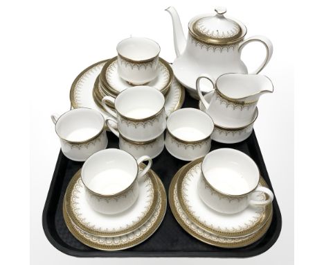 Twenty three pieces of Paragon Athena tea china.