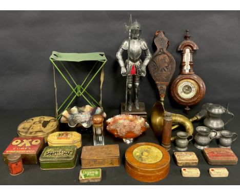 Boxes and Objects - a 20th century model, of a suit of armour, mounted on rectangular base, inscribed Armadura Siglo XVI, 53c
