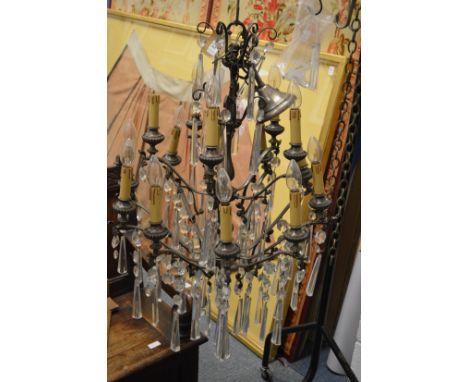 A good large decorative chandelier.