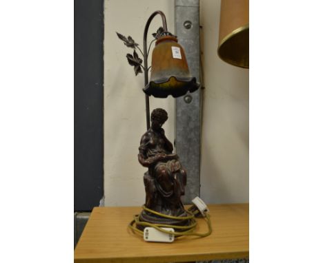 An Art Nouveau style lamp.