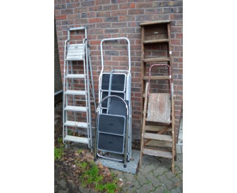 A quantity of step ladders.