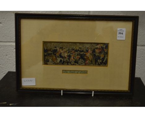 A Stevengraph "The Death of Nelson".