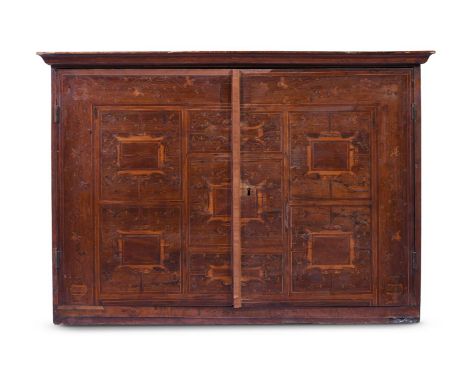 Y&nbspAN INDO-PORTUGUESE ROSEWOOD AND SPECIMEN MARQUETRY CABINET LATE 17TH OR 18TH CENTURY 66cm high, 94.5cm wide, 49cm deep 