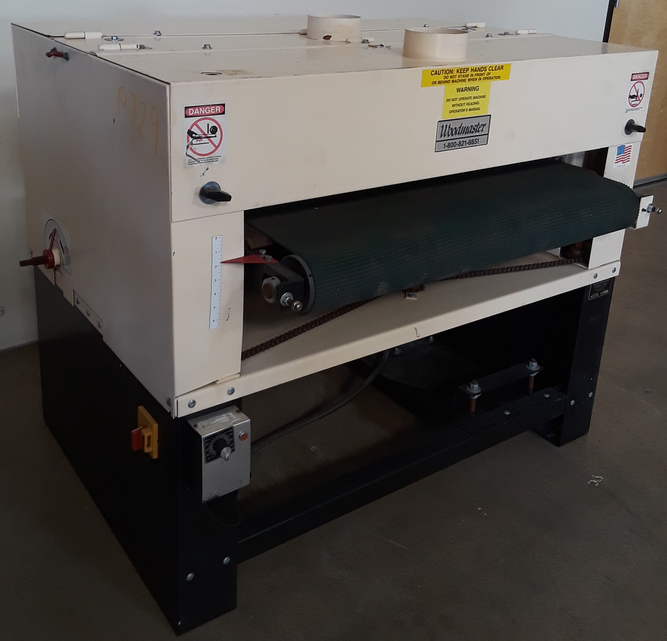 Woodmaster Tools 38" Double Drum Sander, Model W3820 7.5 Hp 230 volts