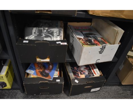 Four cartons of vintage Model Engineer magazines.