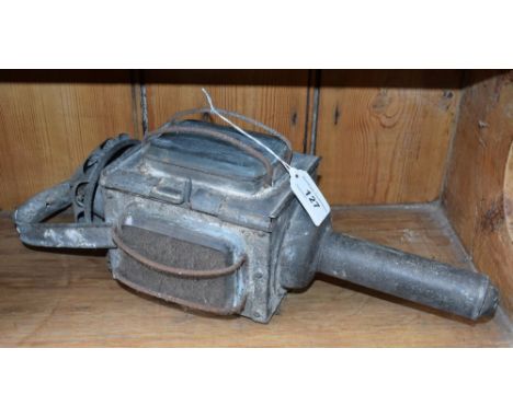 A 19th century carriage lamp