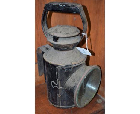A British Rail railway lamp