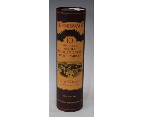 A bottle of Glenmorangie 10 year old Single Highland Malt Scotch Whisky, 75cl, boxed