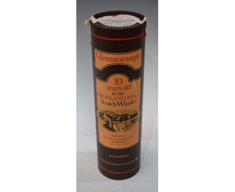 An unusual export labelled one litre bottle of Glenmorangie 10 year old Highland Malt Scotch whisky, 43/% proof, comp no 5029