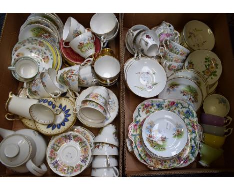 Ceramics - early 20th century teaware including Aynsley, Paragon, Minton, Staffordshire Hunting Scene, Royal Standard, etc