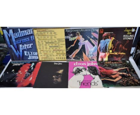 Vinyl Records - LP's including Elton John - Madman Across the Water - DJLPH 420 (with original 11 page booklet) - matrix runo