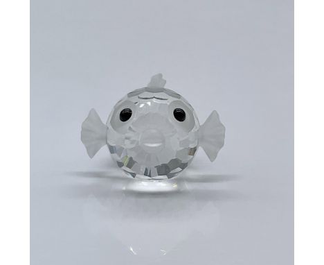 The smallest of the Swarovski blowfishes, features a clear crystal faceted body with frosted crystal fins, tail and mouth. Th