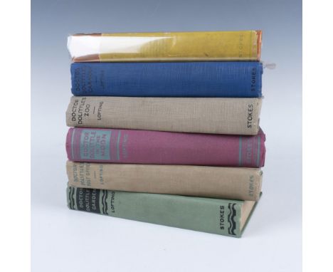 A set of 6 Doctor Dolittle books by Hugh Lofting includes Doctor Dolittles Garden, Doctor Dolittles Zoo, Doctor Dolittles Pos