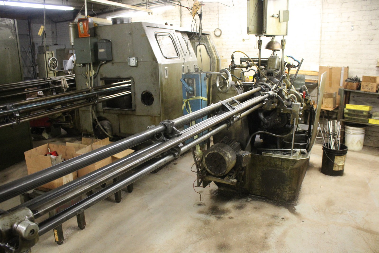 DAVENPORT 9/16” 5 SPINDLE MODEL B AUTOMATIC SCREW MACHINE, S/N 4680 ...