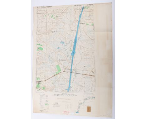 Kiel Canal 1:12,500 First Edition sheet 8 GSGS 4522 War Office 1945. c.40 x c.50cms, 