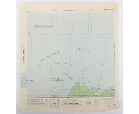 Series of Original Provisional Maps of the Admiralty Islands in the Bismarck Sea, the scene of an American invasion in 1944 a