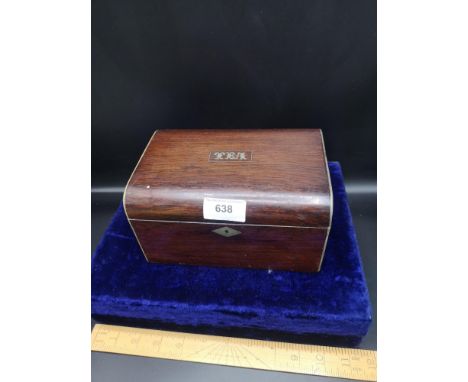 Vintage tea caddy box. 