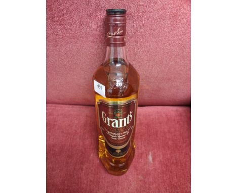 Bottle of grants blended scotch whisky 1 litre full sealed. 