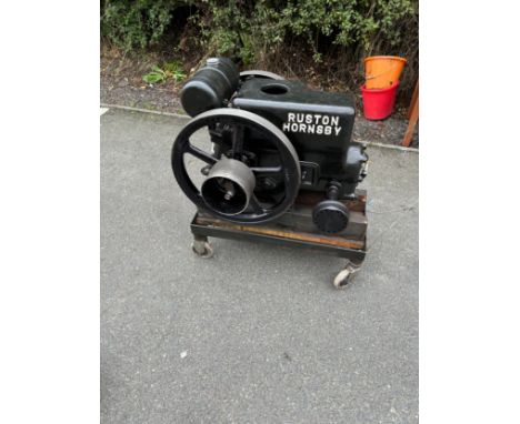 Vintage Ruston Hornsby stationary engine, in running order