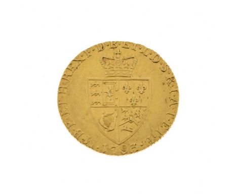 Gold Coin, - George III spade guinea 1793 Condition: Surface wear and light scratching - If you require a detailed condition 