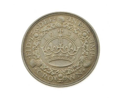 Coins, - George V Wreath crown 1933 Condition: Light surface wear and scratches - If you require a detailed condition report 
