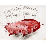Dieter Krieg. Ohne Titel (fleißiges Fleisch + flüssiges Fleisch, im gras). 1996