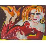 Elvira Bach. Ohne Titel (Liegende). 2002