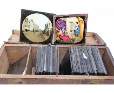 Quantity of magic lantern slides including Quaker Oats. P&amp;P Group 2 (£18+VAT for the first lot and £3+VAT for subsequent 