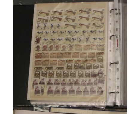 Three albums of India and Bahawalpur stamps. P&amp;P Group 1 (£14+VAT for the first lot and £1+VAT for subsequent lots) 