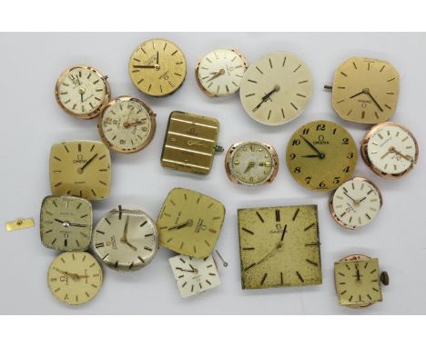 Twenty Omega watch movements. P&amp;P Group 3 (£25+VAT for the first lot and £5+VAT for subsequent lots) 