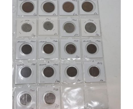 Eighteen Irish pre-decimal coins, all good-high grades. P&P Group 1 (£14+VAT for the first lot and £1+VAT for subsequent lots