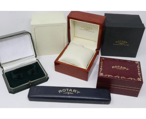 Five Rotary wristwatch boxes. P&amp;P Group 2 (£18+VAT for the first lot and £3+VAT for subsequent lots) 