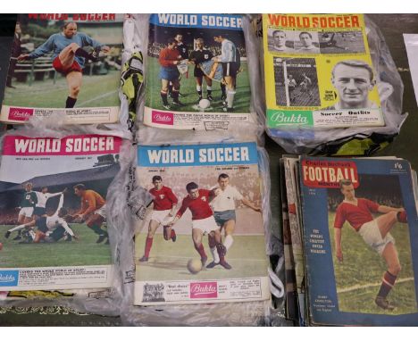 World Soccer magazines 1961 - 1968, some years missing, some duplicates, and Charles Buchan football monthly 1958. P&amp;P Gr