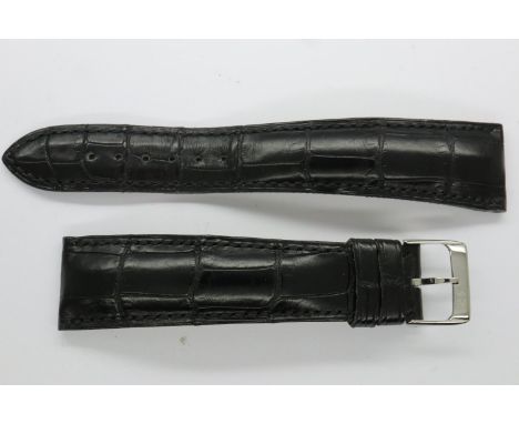 Original Gerard perrigaux leather watch strap with buckle. P&amp;P Group 1 (£14+VAT for the first lot and £1+VAT for subseque