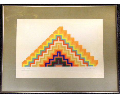 Joe Tilson (British 1928 - ) original lithograph "Zigurat 5", published in 1966, signed, entitled and dated on the plate, 59 