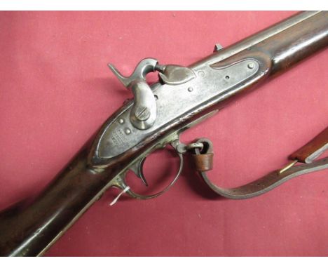 U.S Army 1816 Pattern Civil War Percussion Conversion Musket a scarce .69cal smoothbore 1816 pattern US musket, lock plate st