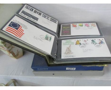 2 folders of RAF first day covers, many signed, early 1970's onwards and a folder of other first day covers etc