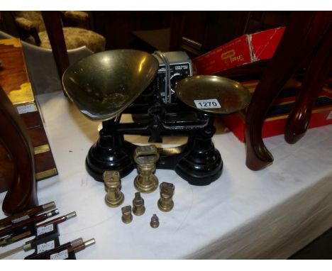 A set of scales and weights
