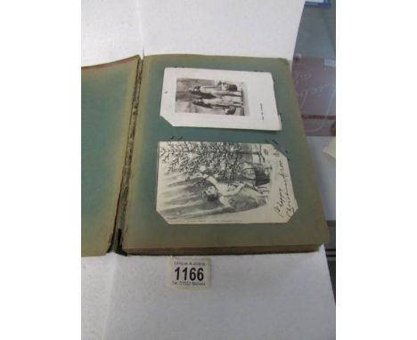 An album of fantasy and portrait postcards including signed Hugh Williams