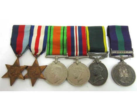 A SECOND WORLD WAR & LATER GROUP OF SIX MEDALS TO SERGEANT R.S. KING, ROYAL ARMY SERVICE CORPS comprising the 1939-45 Star, F