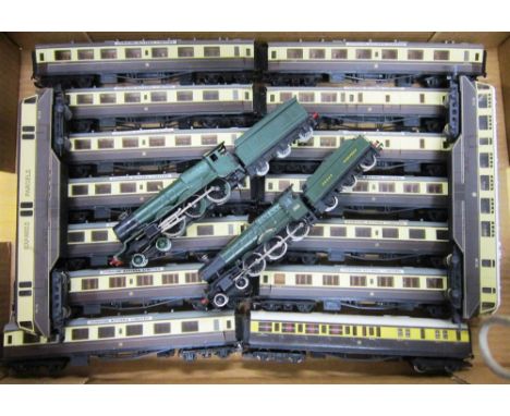 [OO GAUGE]. A G.W.R. COLLECTION comprising a Wrenn No.W2221, repainted as an (unnamed) Castle Class 4-6-0 tender locomotive, 