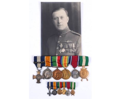 A GREAT WAR & SECOND WORLD WAR D.S.C. & BAR GROUP OF EIGHT MEDALS TO SQUADRON LEADER (LATER WING COMMANDER) C. CHAPMAN, ROYAL