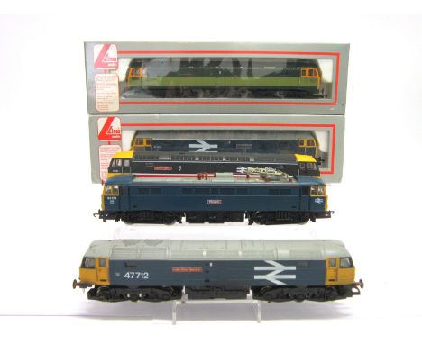 [OO GAUGE]. FIVE B.R. LOCOMOTIVES comprising a Lima No.205269, refinished as B.R. Class 47 co-co diesel locomotive 'Old Oak C
