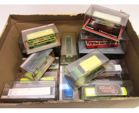 TWENTY-FOUR 1/76 SCALE CORGI 'ORIGINAL OMNIBUS COMPANY' MODEL BUSES & COACHES most mint or near mint, all boxed. 