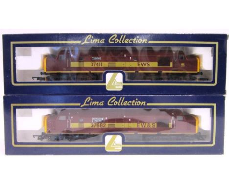 [OO GAUGE]. TWO E.W. & S. DIESEL LOCOMOTIVES comprising a Lima No.204762, E.W. & S. Class 37 co-co diesel locomotive 'Ty Hafa