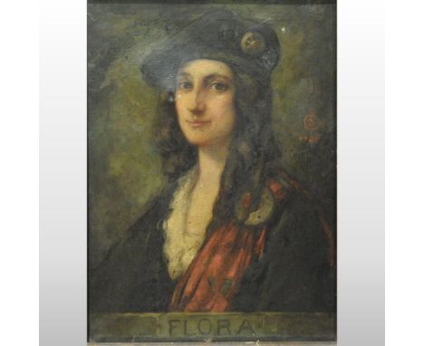 Stewart Carmichael ARR, (1967-1950), Flora, portrait of a Scottish girl, signed with monogram and dated 1925, oil on canvas, 